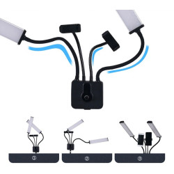 2 Kollu Kalıcı Makyaj ve Dövme Işığı 60 watt 2 Kollu Kalıcı Makyaj ve Dövme Işığı 60 watt